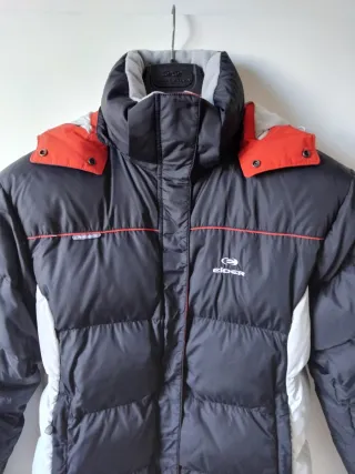 Piumino Eider donna Eulalie Nero rosso