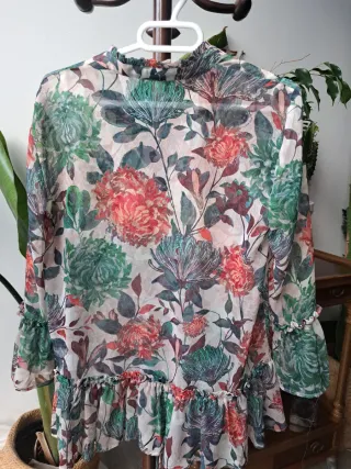 Camisa Pedro del Hierro flores Talla S