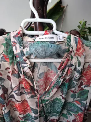 Camisa Pedro del Hierro flores Talla S