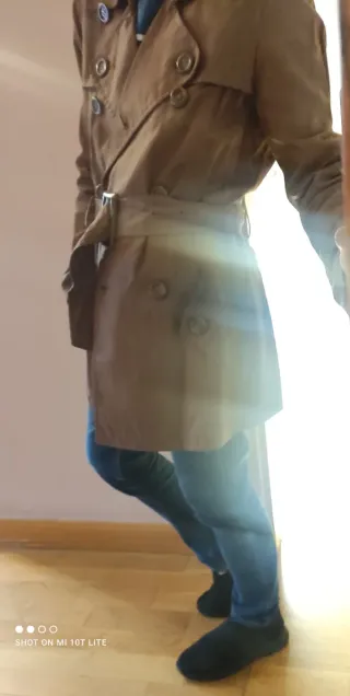 Gabardina Marrón Tela Encerada Amitié