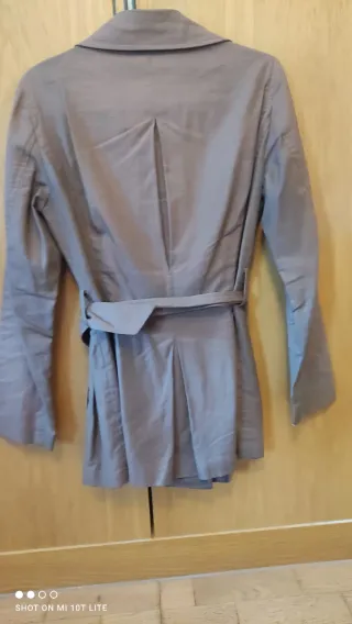 Gabardina Marrón Tela Encerada Amitié