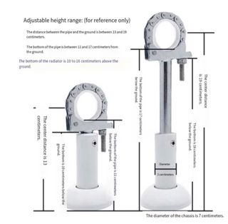 Soportes regulables suelo radiador de aluminio