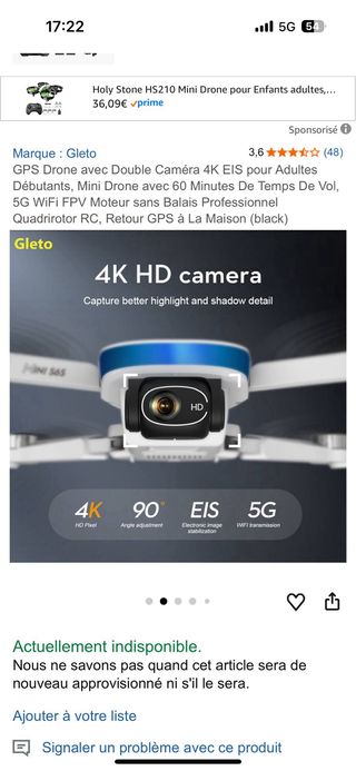 Dron LSRC S6S Plegable