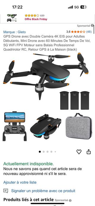 Dron LSRC S6S Plegable