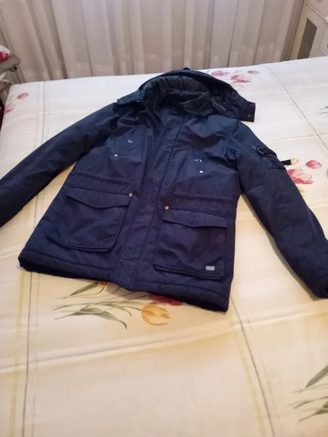 Parka azul marino hombre