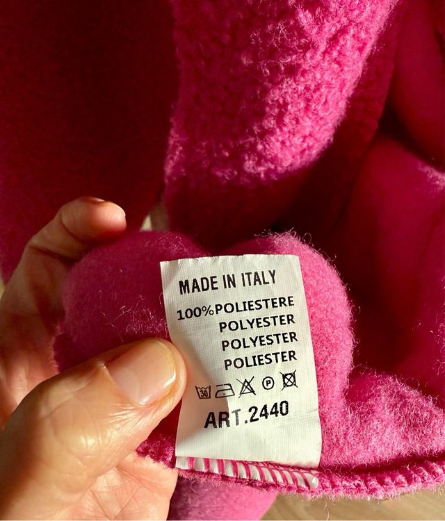 Abrigo de mujer rosa de lana