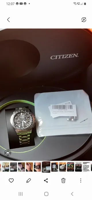 Reloj Citizen Eco-Drive Satélite