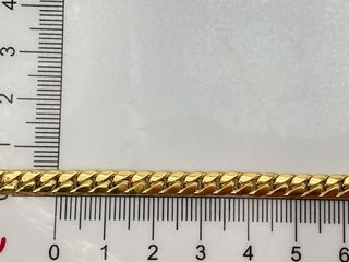cadena oro 18k con circonita 21cm