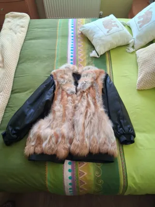 Abrigo de autentica piel