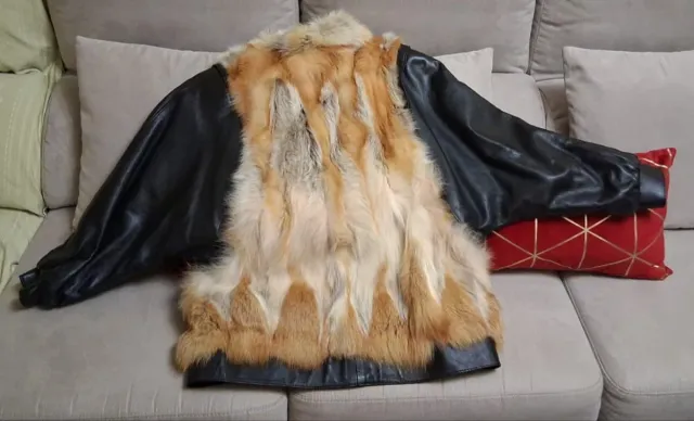 Abrigo de autentica piel