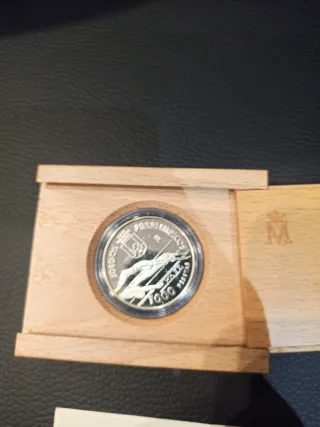 Moneda 1000 Pesetas Paralímpicos 1996 Plata