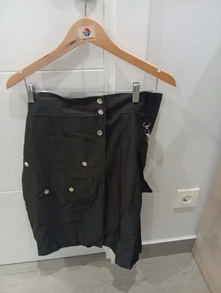 Kilt, falda escocesa gotica negro para hombre. L