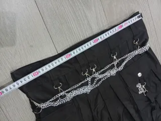 Kilt, falda escocesa gotica negro para hombre. L