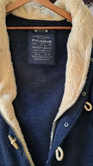 Chaqueta azul con capucha Talla M