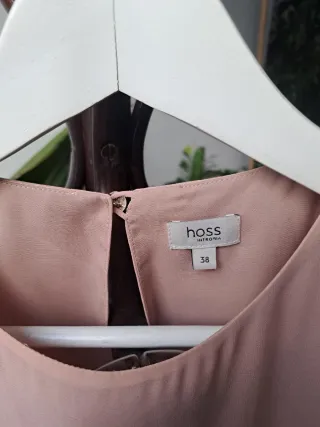 Vestido Hoss Talla 38 Rosa con Plumas