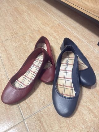 Bailarinas azul y granate