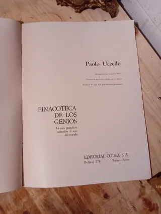 Libro Paolo Uccello - Pinacoteca Genios
