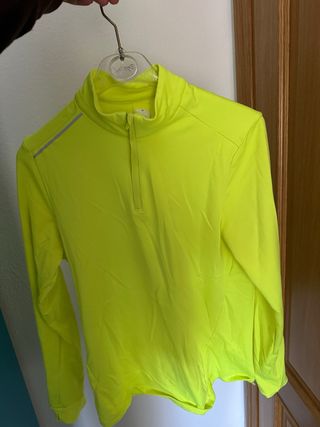 Sudadera térmica Decathlon amarilla