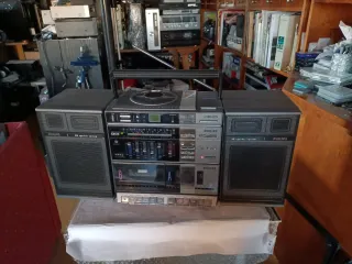 Philips BOOM BOX Radio Cassette CD Plata VINTAGE