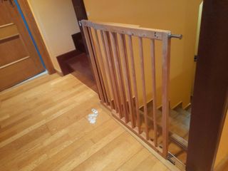 3 barreras seguridad madera niños