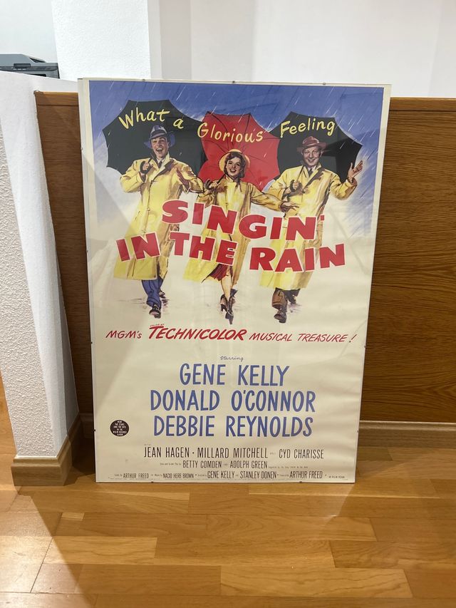 Póster Cantando bajo la lluvia Gene Kelly