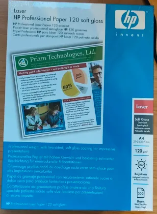 Papel HP Profesional Láser A4 120g Soft Gloss