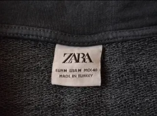 Sudadera Zara Oversize Azul Talla M