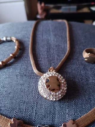 Conjunto de fantasía dorado