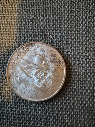 2 Moneda 100 Pesos Plata Pura 1977 y 1978