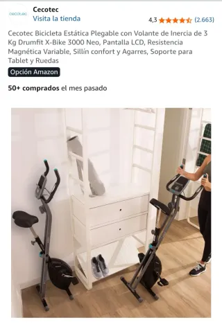 Bici Estática Cecotec X-Bike 3000 Neo