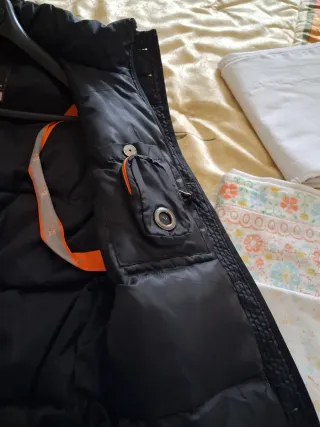 Parka caballero negra abrigada