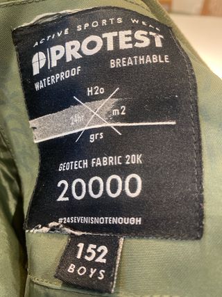 Chaqueta Protest verde esquí