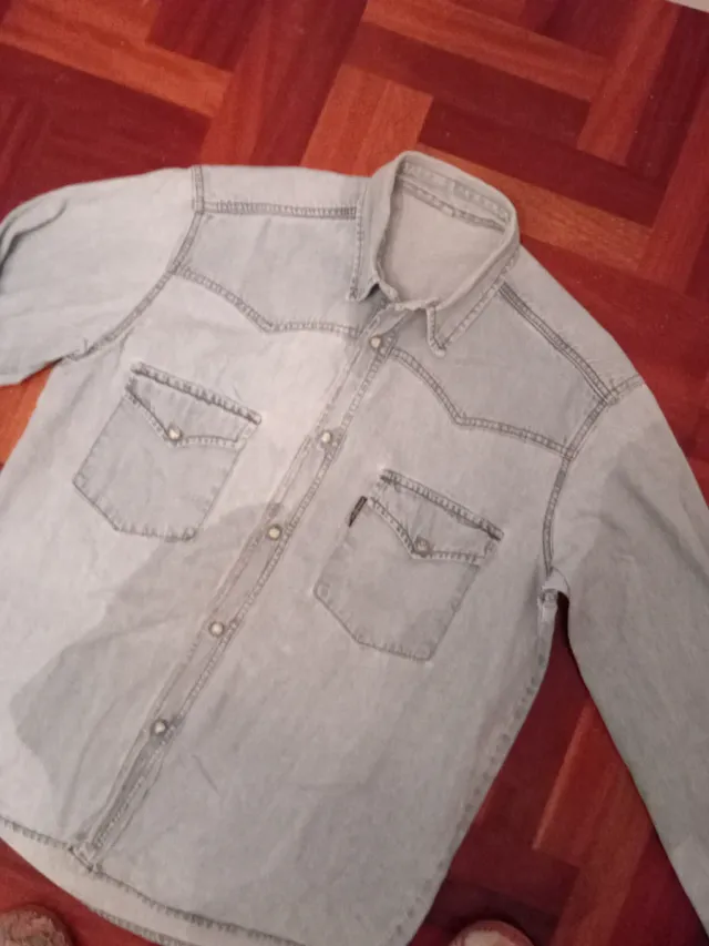 Camisa vaquera mujer azul