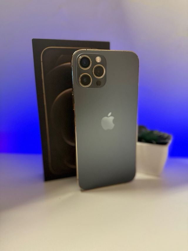 iPhone 12 Pro Max Cinza/Dourado