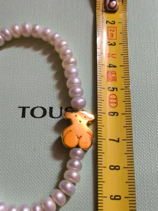 Pulsera Tous Oso Perlas oro
