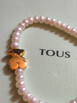 Pulsera Tous Oso Perlas oro