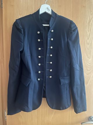 Chaqueta militar azul