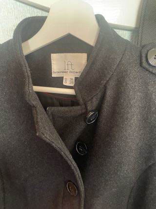 Abrigo Lefties Mujer gris