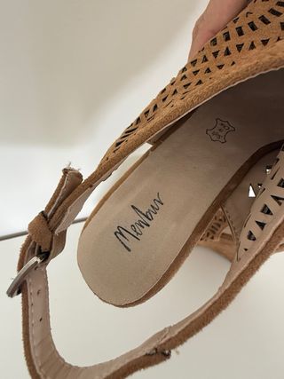 Zapatos de cuña Membur marrones