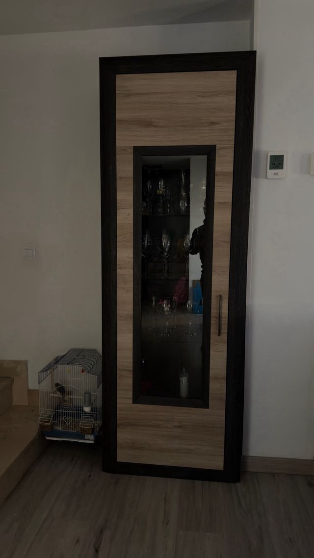 Muebles auxiliar lujo  comedor madera y cristal