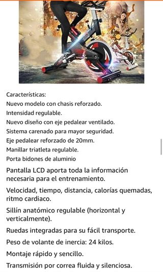 Bicicleta Spinning Fit-Force 24KG