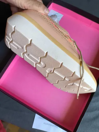 Zapatos de plataforma con tejido