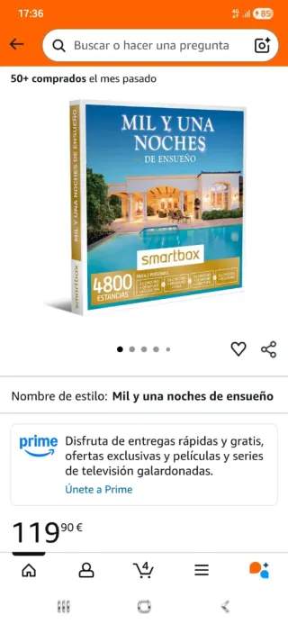 Smartbox Mil y una Noches de Ensueño
