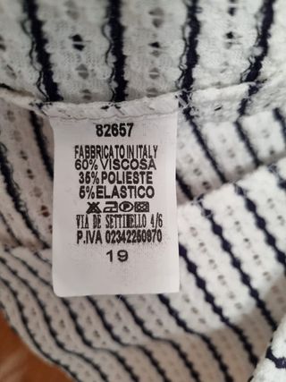 Blazer rayas blanco y negro