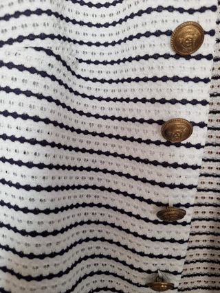 Blazer rayas blanco y negro