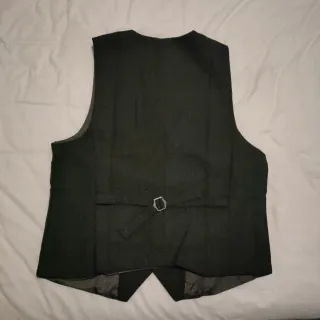 Chaleco tweed hombre gris oscuro