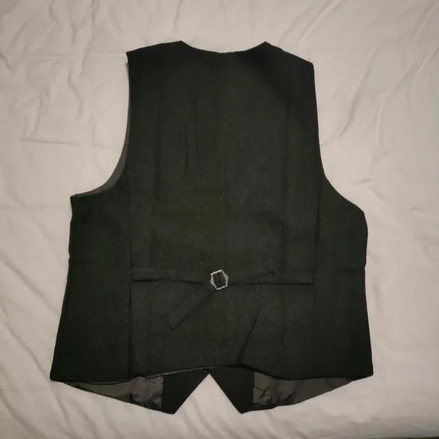 Chaleco tweed hombre gris oscuro