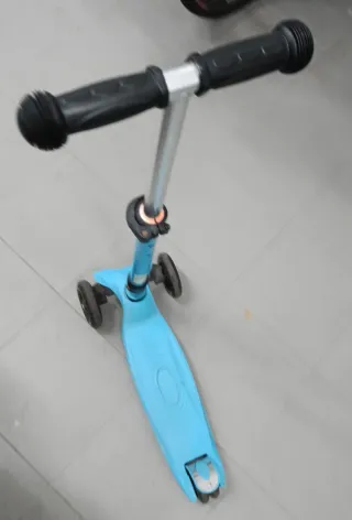 Patinete Infantil 3 Ruedas Plegable Azul