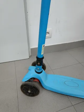 Patinete Infantil 3 Ruedas Plegable Azul