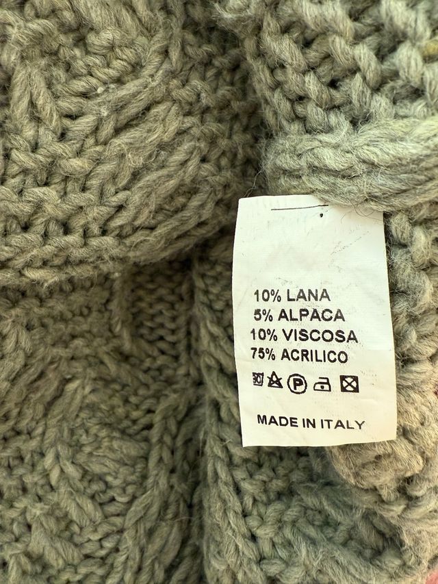Jersey lana cuello alto trenzado